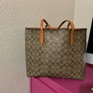 Coach XL reverse tote